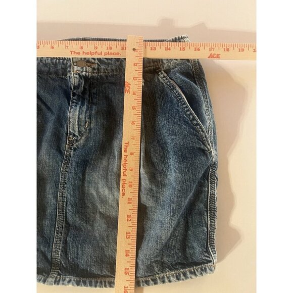 Vintage Y2K Denim & Supply Ralph Lauren pleated denim mini skirt 30 festival - Picture 6 of 11